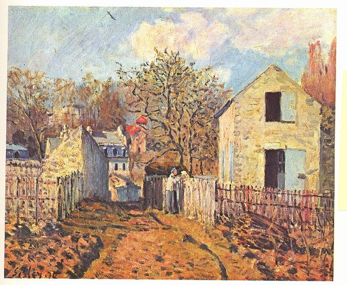 Alfred Sisley Dorf von Voisins oil painting image